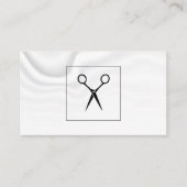 ヘアスタイリストシアーズ | シルクドレープの背景 名刺 (正面)