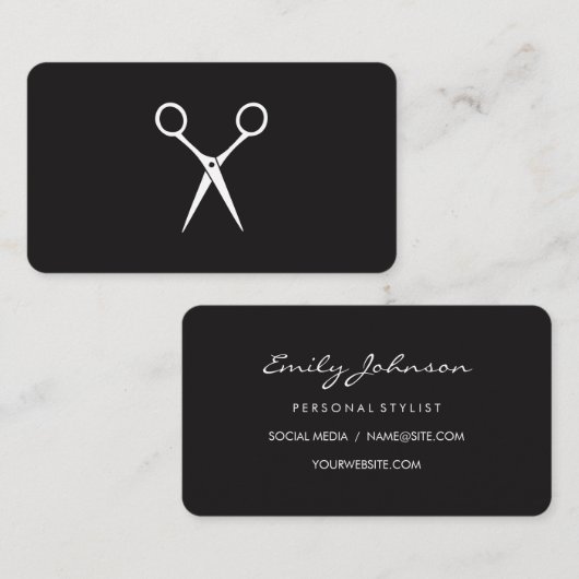 ヘアスタイリストシアーズ 名刺 (正面/裏面)