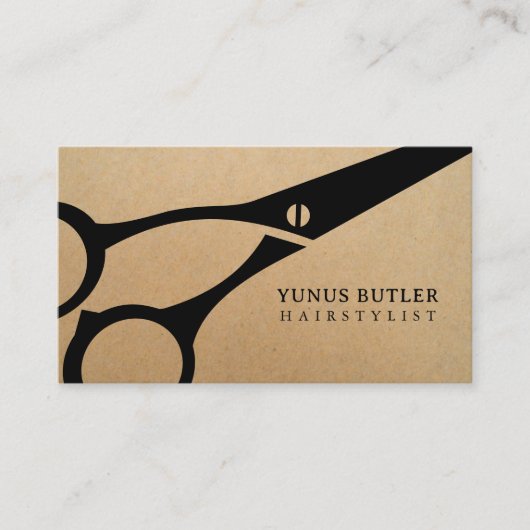 ヘアスタイリストシザークラフト 名刺 (正面)