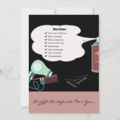 ヘアスタイリストツールピンクブラックギフト証明書 (正面)