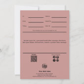 ヘアスタイリストツールピンクブラックギフト証明書 (裏面)