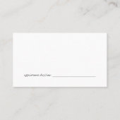 ヘアスタイリストツール |ピンク《写真》ぼけ味 予約カード (裏面)