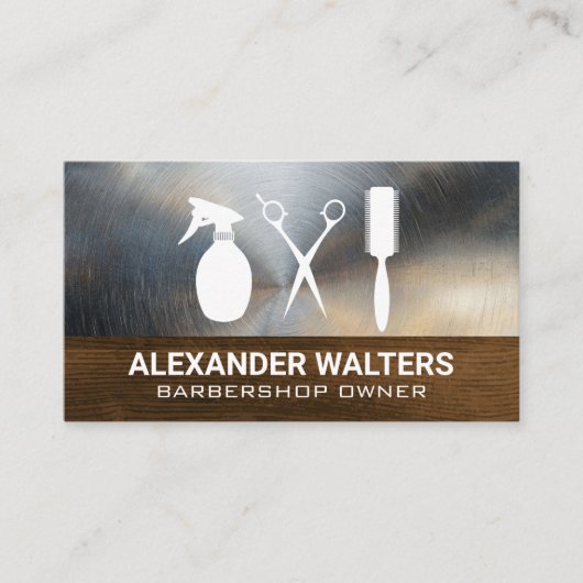 ヘアスタイリストツール | 美容 名刺 (正面)