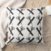 ヘアスタイリストハサミ櫛ヘアスタイリストサロン クッション (ブランケット)