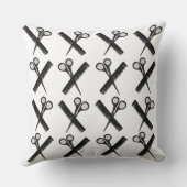 ヘアスタイリストハサミ櫛ヘアスタイリストサロン クッション (裏面)