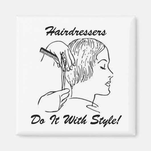 ヘアスタイリストフレンジー マグネット (正面)