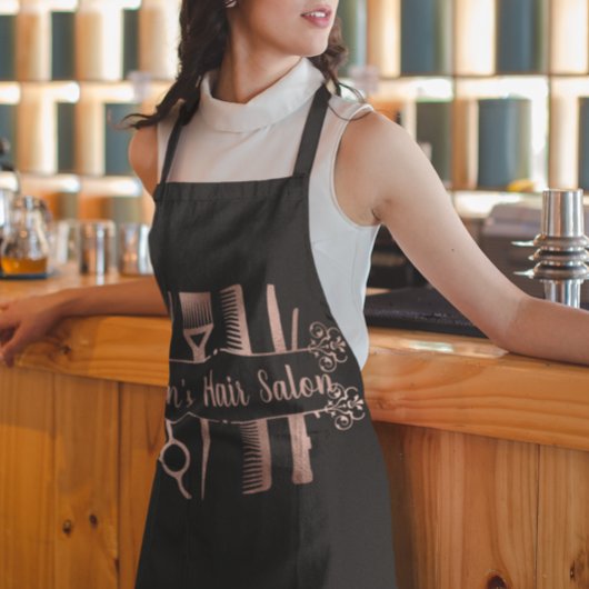 ヘアスタイリストヘアドレッサーサロン パーソナライズされた エプロン