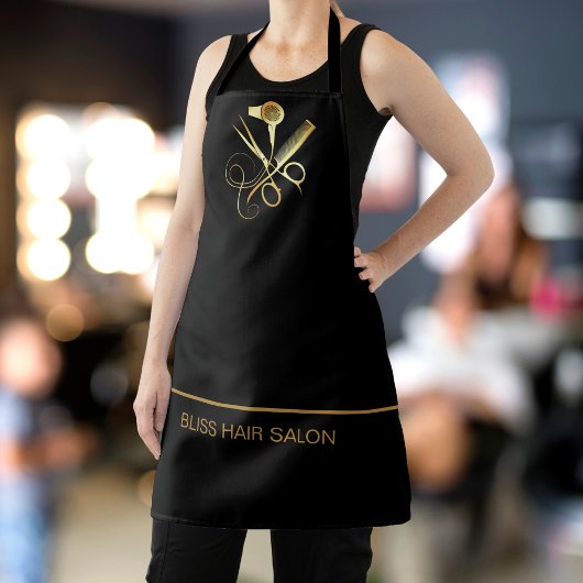 ヘアスタイリストヘアドレッサーサロン パーソナライズされた エプロン