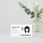 ヘアスタイリストロイヤリティパンチカード ロイヤリティカード (スタンド正面)