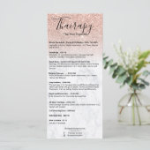 ヘアスタイリスト価格表バラ金ゴールドグリッター大理石 メニュー (スタンド正面)