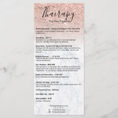 ヘアスタイリスト価格表バラ金ゴールドグリッター大理石 メニュー (正面)