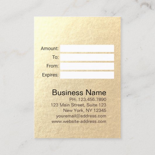 ヘアスタイリスト化粧サロンモダンピンク金ゴールド鋏 割引カード (裏面)