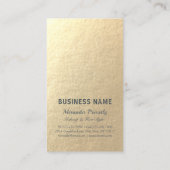 ヘアスタイリスト化粧サロンモダンピンク金ゴールド鋏 名刺 (裏面)