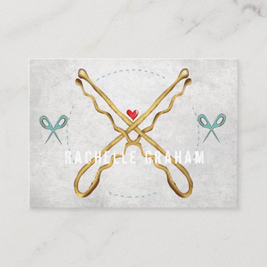 ヘアスタイリスト名刺、ヘアピン名刺 予約カード (正面)