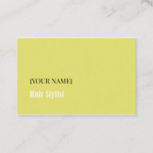 ヘアスタイリスト向けミニマリスト名刺