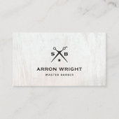 ヘアスタイリスト理容師モノグラムシザーズアポイントメント 名刺 (正面)