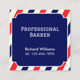 ヘアスタイリスト理容師 スクエア名刺