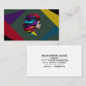 ヘアスタイリスト美しいサロンパーラー化粧品サービス 名刺 (正面/裏面)