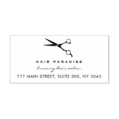 ヘアスタイリスト美しいサロン差出人住所 セルフインキングスタンプ (デザイン)