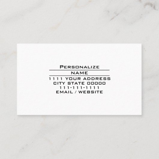 ヘアスタイリスト美しいパーラーサロン化粧品用品 名刺 (裏面)