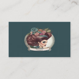 ヘアスタイリスト美しいパーラーサロン化粧品用品 名刺