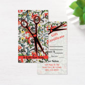 ヘアスタイリスト美容師ギフトカード証明書 (デスク)