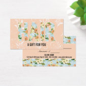 ヘアスタイリスト美容師ギフトカード証明書 (デスク)