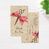 ヘアスタイリスト美容師ギフトカード証明書 (デスク)