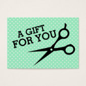 ヘアスタイリスト美容師ギフトカード証明書 (正面)