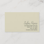 ヘアスタイリスト美容師パンクヴィンテージ 名刺 (裏面)