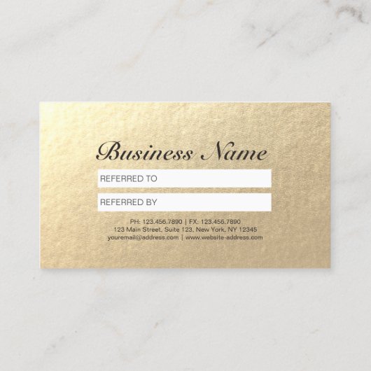 ヘアスタイリスト美容師ブルー金ゴールドシザー紹介 紹介カード (裏面)