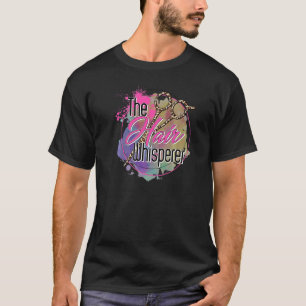 ヘアスタイリスト美容師美しいサロンレディースヘア Tシャツ