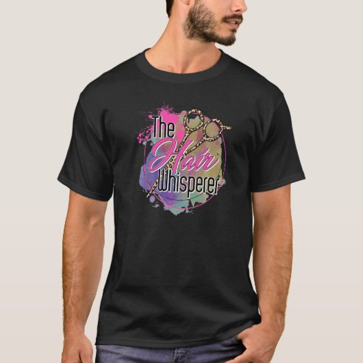 ヘアスタイリスト美容師美しいサロンレディースヘア Tシャツ (正面)