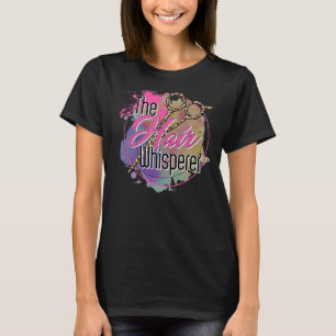 ヘアスタイリスト美容師美しいサロンレディースヘア Tシャツ