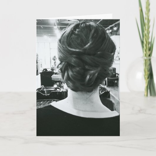ヘアスタイリスト誕生日カード カード (正面)