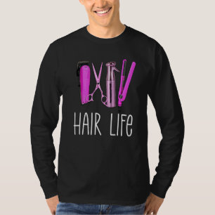 ヘアスタイリスト髪のサロンジョブはさみシアーズライフSc Tシャツ