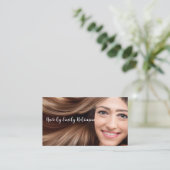 ヘアスタイリスト おしゃれ シンプル 美容名刺 名刺 (スタンド正面)