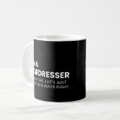 ヘアスタイリスト おもしろいフレーズ コーヒーマグカップ (正面左)