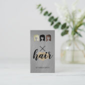ヘアスタイリスト&キッス ヘアピン 名刺 (スタンド正面)