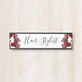 ヘアスタイリスト サインプレート (正面)