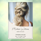 ヘアスタイリスト サロン営業時間 ウィンドウサイン (シート3)