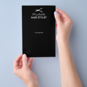 ヘアスタイリスト サロン オリジナルチラシ チラシ (ハンドル)