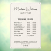 ヘアスタイリスト サロン 開店時間 ウィンドウサイン (シート3)