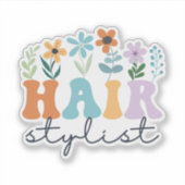 ヘアスタイリスト シール (正面)
