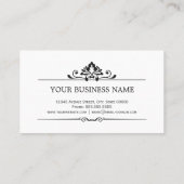 ヘアスタイリスト - ダマスクの影 名刺 (裏面)