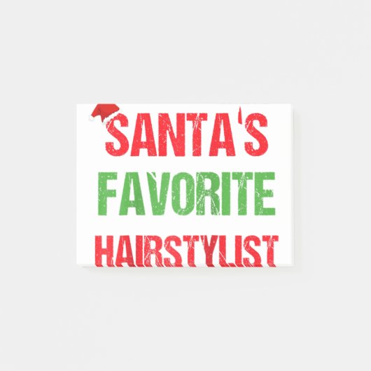 ヘアスタイリスト·パジャマ·クリスマス·ラグラン ポストイット (正面)