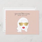 ヘアスタイリスト ビューティー ガール on ピーチ ギフト券 (正面/裏面)