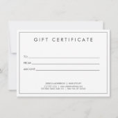 ヘアスタイリスト ビューティー ガール on ピーチ ギフト券 (裏面)