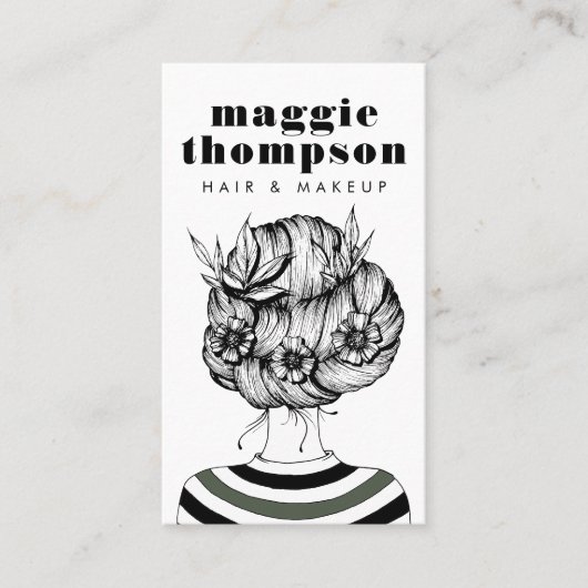 ヘアスタイリスト |ヘアスタイリスト&ビューティシアンビジネスCa 名刺 (正面)