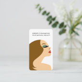 ヘアスタイリスト メイクアップアーティスト 美容師 ソーシャルメディア 名刺 (スタンド正面)